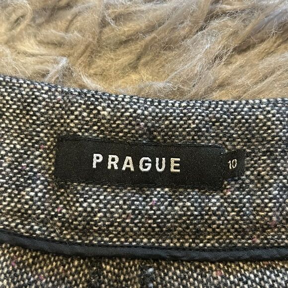 Prague women’s gray wool blend straight leg pants size 10 - Picture 2 of 5